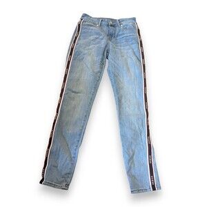 Vintage Y2k Guess Denim Blue Jeans Ribbon Trim Youth Kids Size 26